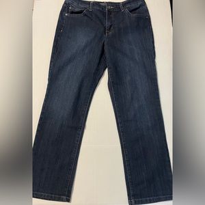 Women's Blue Straight Leg Bandolino/Mandie Jeans size 10P